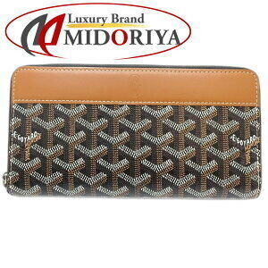 GOYARD Matignon long wallet leather natural black